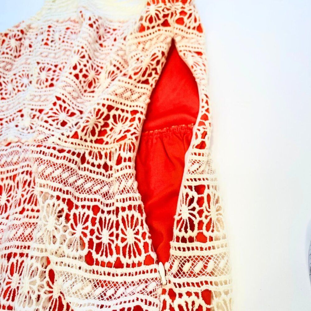 Maison Jules | Women's  Cream Lace Overlay Dress Size Small-NWT - Picture 11 of 12